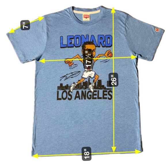 Homage Los Angeles Clippers Kawhi Leonard Size Small Blue - Picture 2 of 4